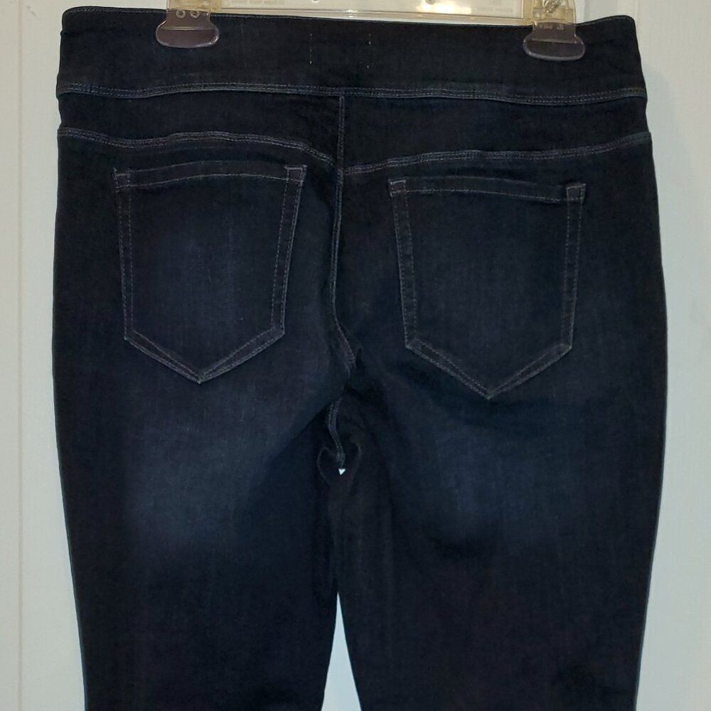 Westbound The Park Avenue Fit Stretchy Dark Wash Blue Jeans 10P - Picture 7 of 8